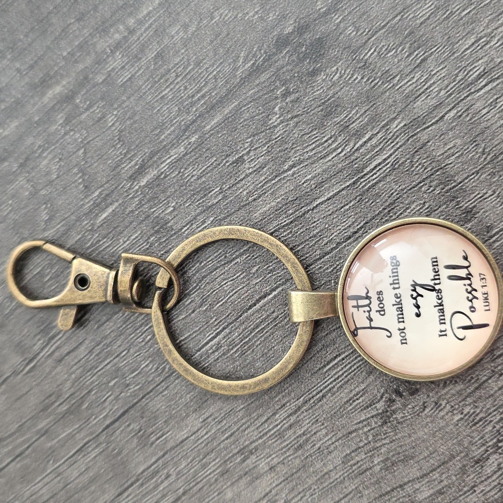 Inspirational Keychain with Quote